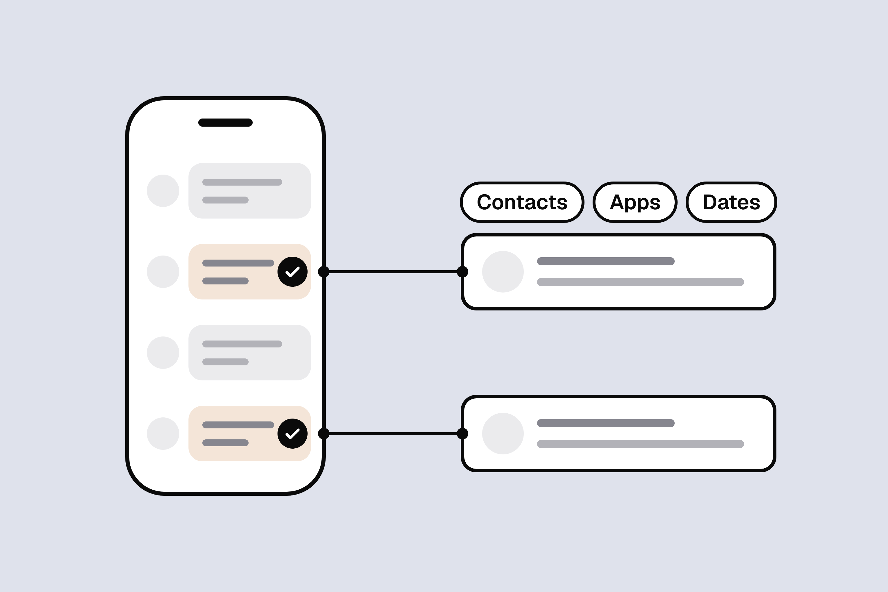 Phones illustration